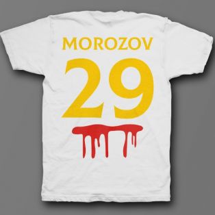 Именная футболка с шрифтом из фильмов ужаса и кровью #33